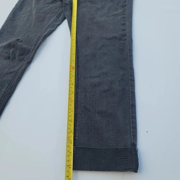 SO Women's Juniors 7 Jeans Gray Light Wash Denim Stretch Mid-Rise Cotton Blend - Picture 9 of 10